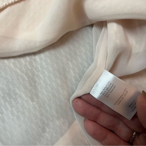 Classiques Entier Cream Silk Top Size XL - Picture 5 of 7